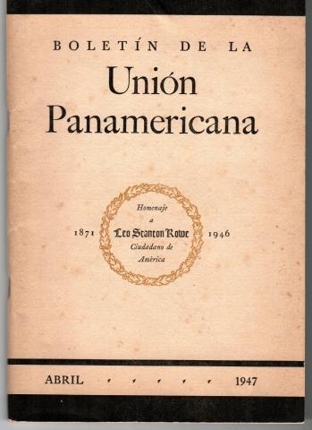 Primera imagen del registro Boletín de la unión panamericana