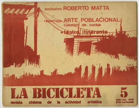 Primera imagen del registro La Bicicleta. Revista chilena de la actividad artística n°5