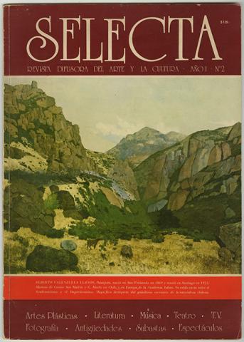 Primera imagen del registro Selecta. Revista difusora del arte y la cultura. Año 1 N° 2