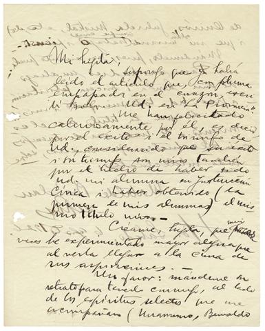 Primera imagen del registro Carta de Matilde Brandau de Ross