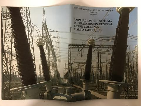 Primera imagen del registro Endesa. Ampliación de sistema de transito central entre Colbún y Alto Jahuel