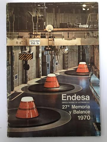 Primera imagen del registro Endesa. 27va Memoria y Balance 1970