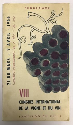 Primera imagen del registro VIII Congreso Internacional de la Viña y del Vino