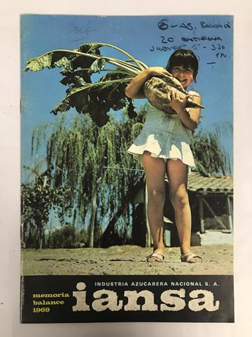 Primera imagen del registro IANSA Memoria 1969