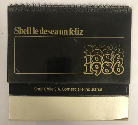Primera imagen del registro Shell le desea un feliz 1986