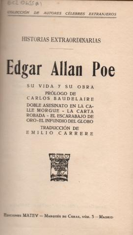 Primera imagen del registro Historias Extraordinarias