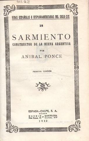 Primera imagen del registro Sarmiento constructor de la nueva Argentina