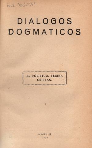 Primera imagen del registro Diálogos Dogmáticos