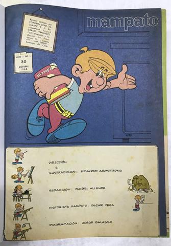 Primera imagen del registro Vol.I Revista Mampato año I n°1. 30 de octubre de 1968