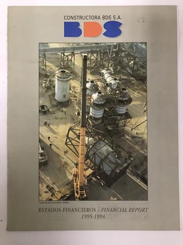 Primera imagen del registro BDS.Estados financieros 1995-1994