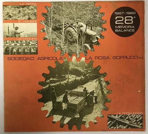 Primera imagen del registro 28a. Memoria Balance 1967-1968. Sociedad Agricola La Rosa