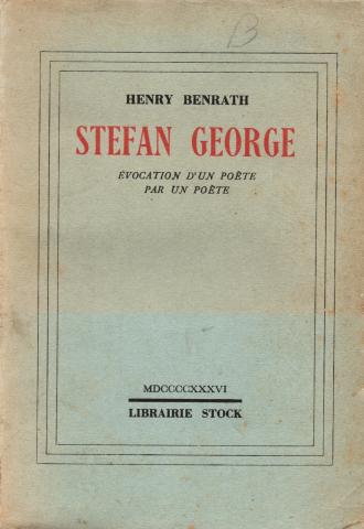 Primera imagen del registro Stefan George