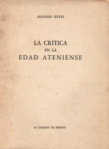 Primera imagen del registro La crítica en la edad Ateniense