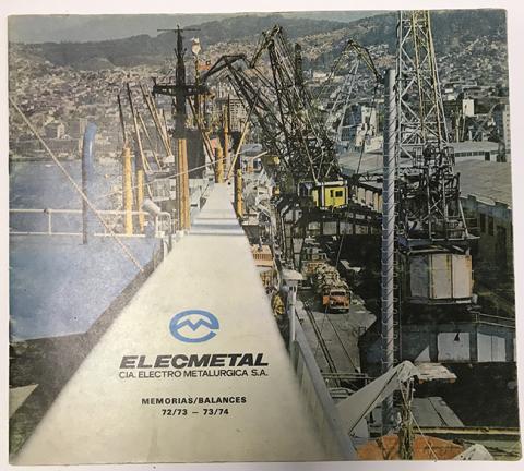 Primera imagen del registro ELECMETAL. Memorias 72/73-73/74