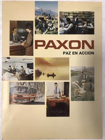 Primera imagen del registro Paxon. Paz en acción