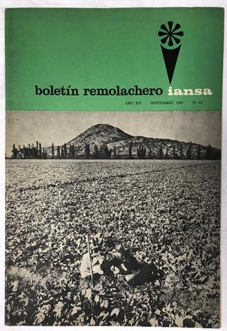 Primera imagen del registro Boletín remolachero IANSA. Año XII n°45