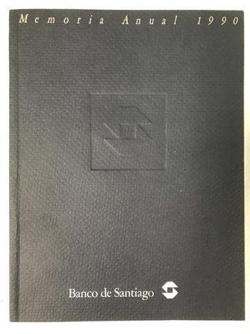 Primera imagen del registro Banco de Santiago. Memoria Anual 1990