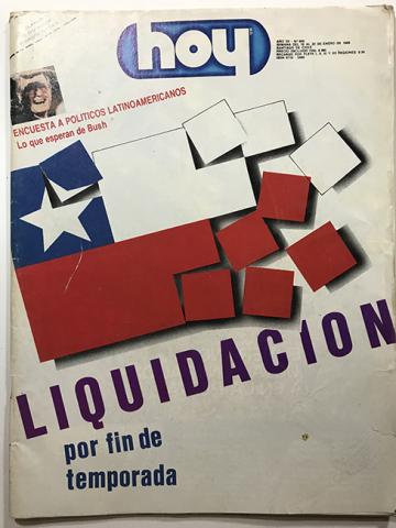 Primera imagen del registro Revista HOY año XII n°600. 16 enero 1989-22 enero 1988. Liquidación por fin de temporada