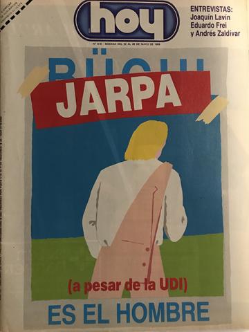 Primera imagen del registro Revista HOY año XII n°618. 22 mayo 1989-28 mayo 1989. Jarpa