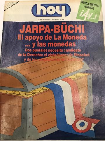 Primera imagen del registro Revista HOY año XII n°624. 3 julio 1989-9 julio 1989. El apoyo de La Moneda…y las monedas