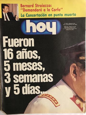 Primera imagen del registro Revista HOY año XIII n°660. 12 marzo 1990-18 marzo 1990. Fueron 16 años, 5 meses, 3 semanas y 5 días...