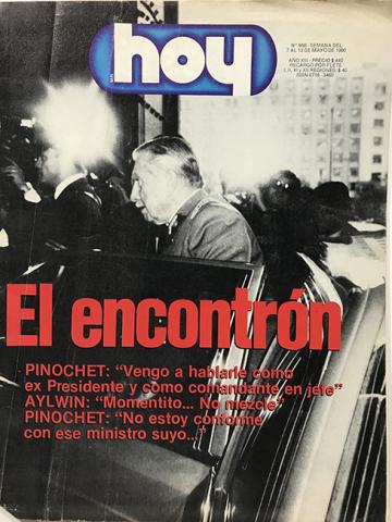 Primera imagen del registro Revista HOY año XIII n°668. 7 mayo 1990-13 mayo 1990. El encontrón
