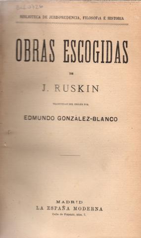 Primera imagen del registro Obras Escogidas