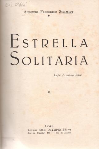 Primera imagen del registro Estrella Solitaria