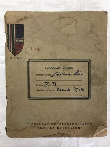 Primera imagen del registro Cuaderno de composición (canto) de Cristina León