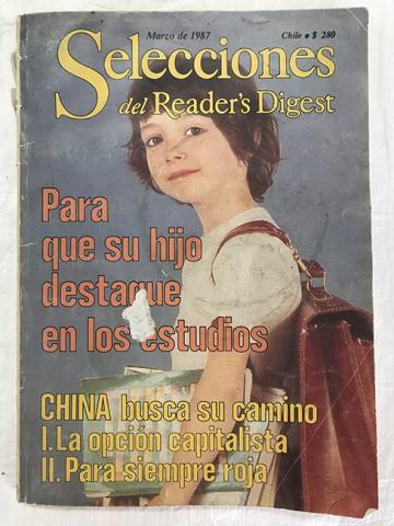 Primera imagen del registro Selecciones del Reader´s Digest. Marzo de 1987