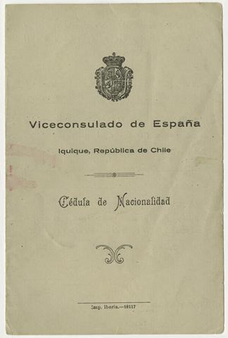 Primera imagen del registro Cédula de nacionalidad española de Trinidad Labajo Pino