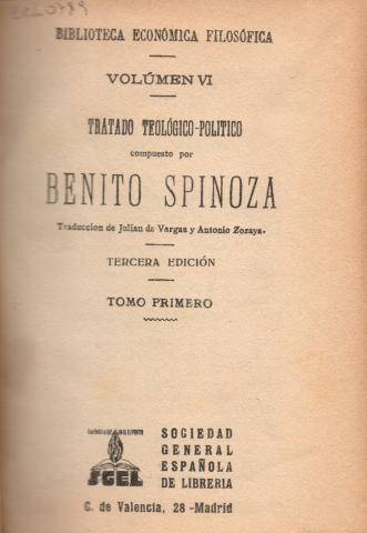 Primera imagen del registro Tratado Teológico Político