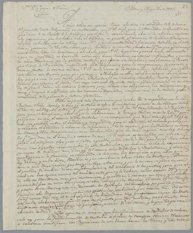 Primera imagen del registro Carta de Manuel de Undurraga a Ignacio Vicuña