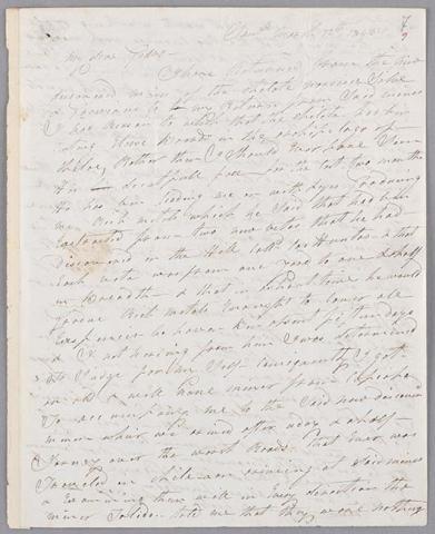 Primera imagen del registro Carta de Charles Wooster a Pedro Félix Vicuña