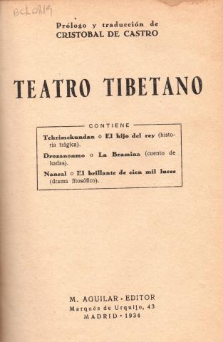 Primera imagen del registro Teatro Tbetano