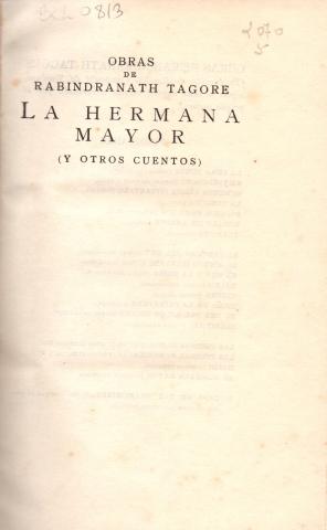 Primera imagen del registro La hermana mayor (y otros cuentos)