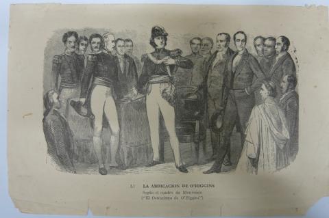 Primera imagen del registro La Abdicación de O´Higgins