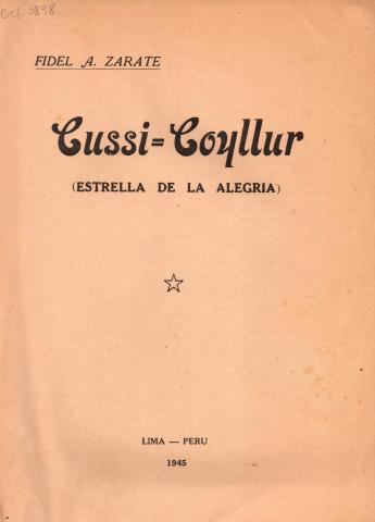 Primera imagen del registro Cussi=Coyllur (estrella de la Alegría)