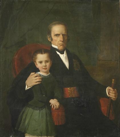 Primera imagen del registro Retrato de Don Rafael Maroto Isern y su nieta Margarita Borgoño Maroto de Guerrero
