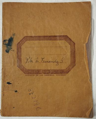 Primera imagen del registro Cuaderno de clases de costura perteneciente a Flor María Fernández