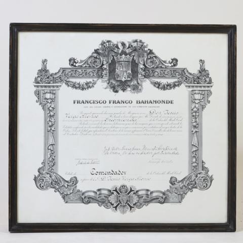 Primera imagen del registro Diploma Francisco Franco Bahamonde