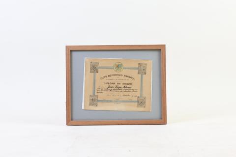 Primera imagen del registro Diploma de honor