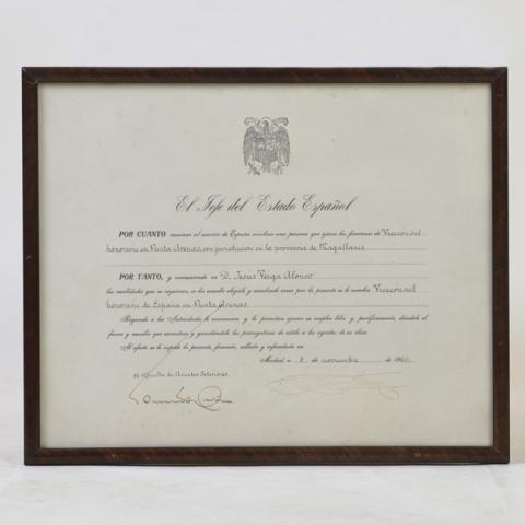 Primera imagen del registro Diploma de honor