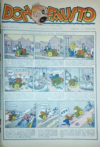 Primera imagen del registro Revista Don Fausto. Año I n° 36